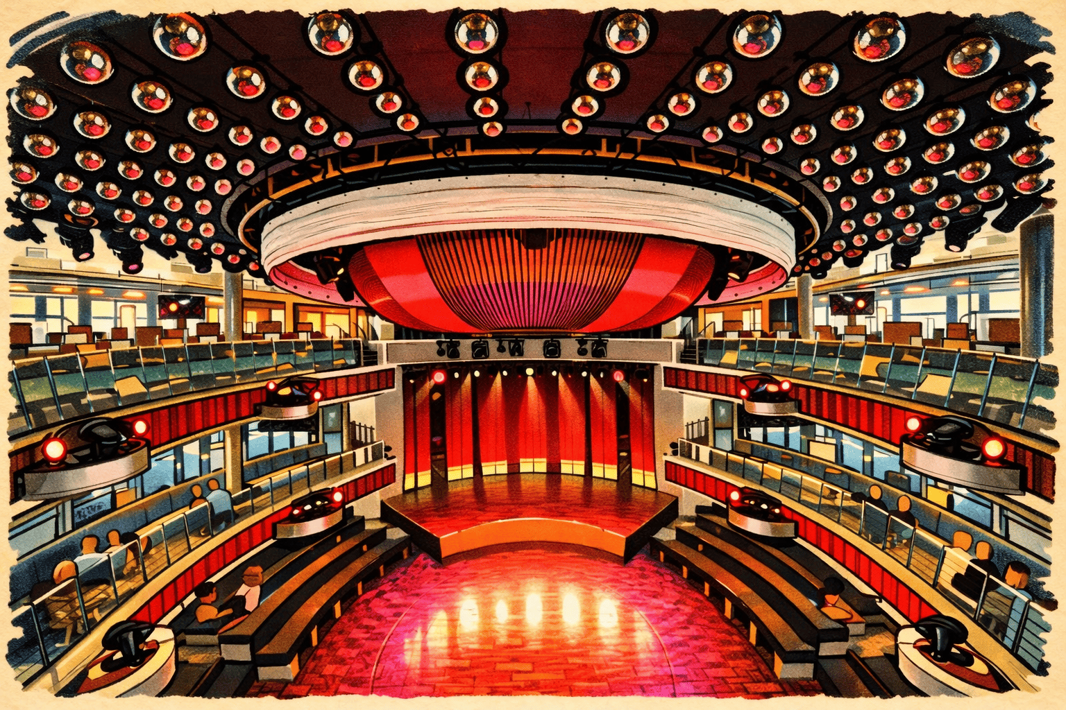 Hast du Angst, auf deiner Solo-Kreuzfahrt abends alleine ins Theater zu gehen? Erfahre, warum niemand guckt und wie du die Shows entspannt genießt.