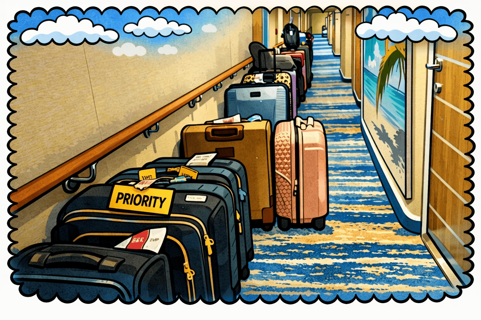 Kann ich meine Koffer alleine vom Schiff tragen