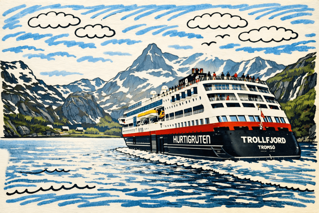 Entdecke, warum Hurtigruten für Alleinreisende ideal ist. Tipps zu Einzelkabinen, dem Konzept Natur statt Animation und authentischen Erlebnissen in Norwegen.