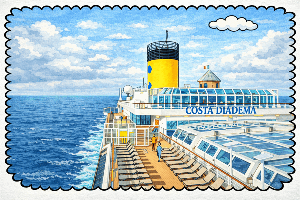 costa diadema alleinreisende